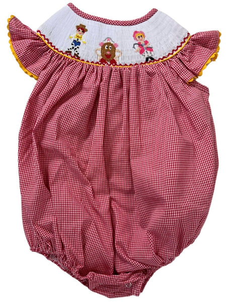 Smocked Toy Girl Bubble