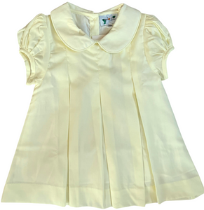 Magnolia Steel Pale Yellow Pleat Dress