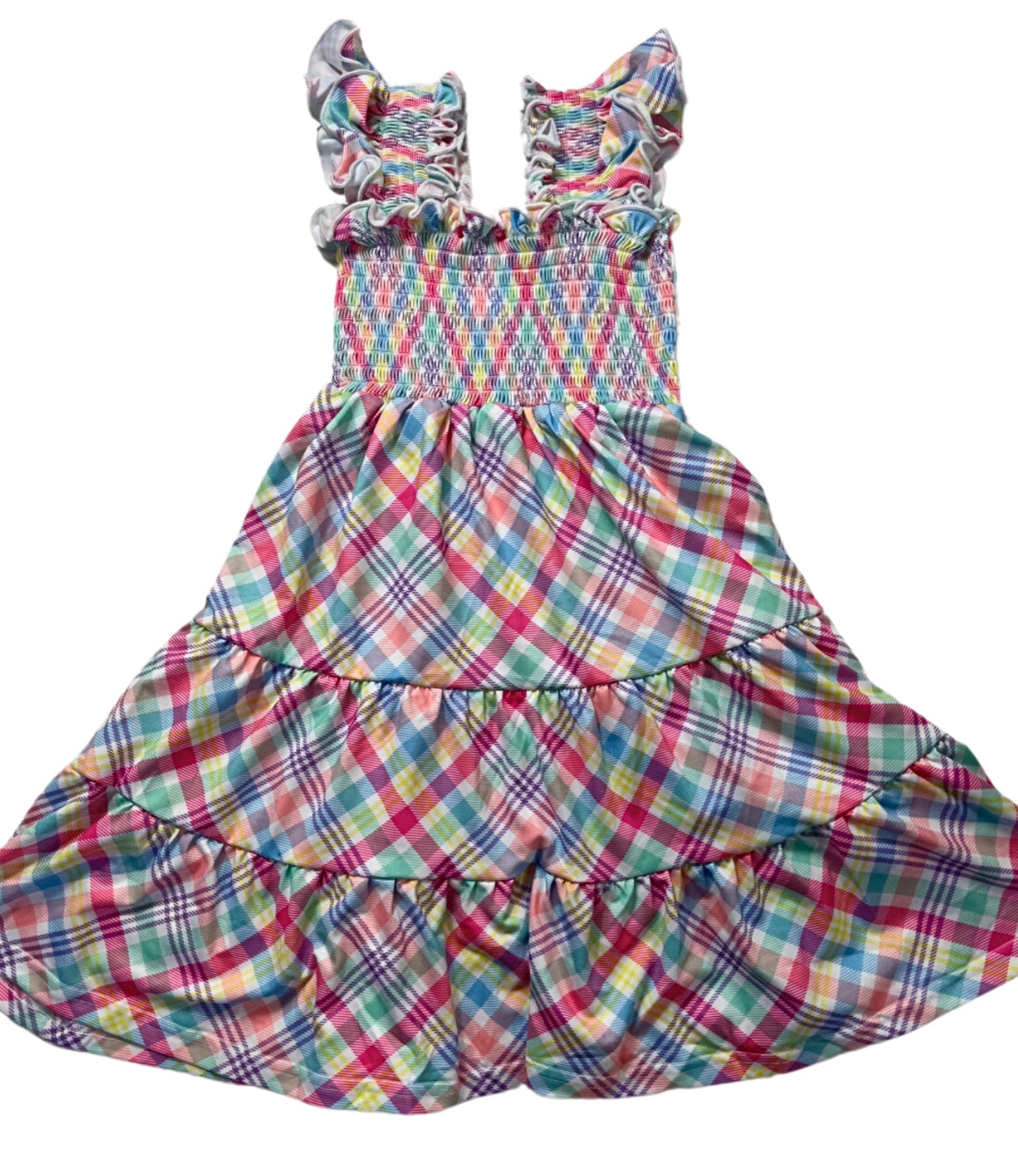 Pastel Plaid Girl Dress
